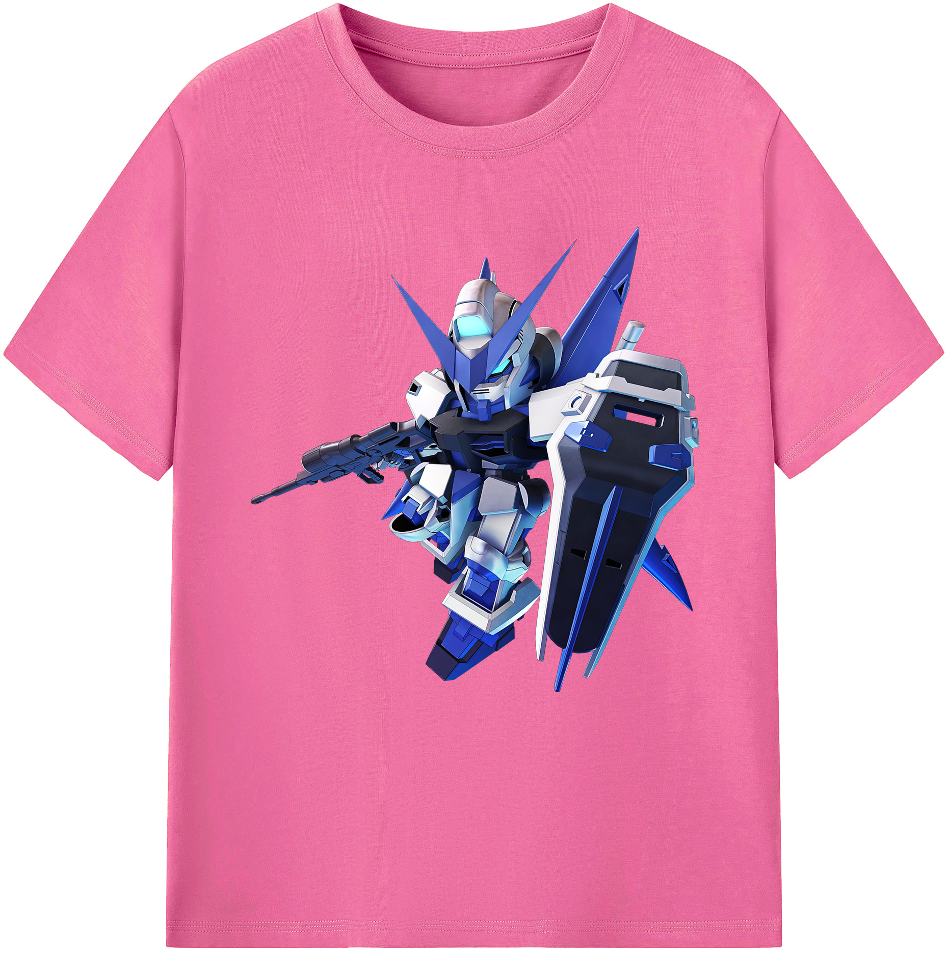 （画像用） 機動戦士ガンダム Mobile Suit Gundam レディースカジュアルプリントTシャツ（綿100％）